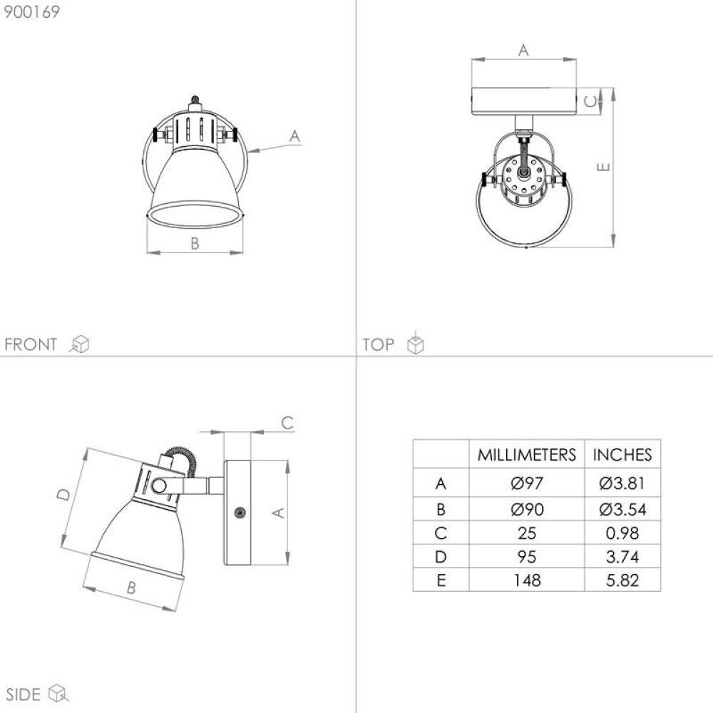 Kastari GU10-LED Seras Ø10 cm
