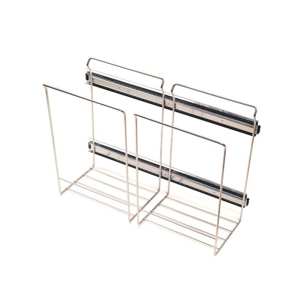 Statíf fyrir ruslapoka svöfalt 36x27,5x50 cm