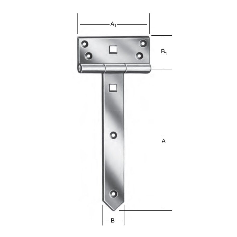 Löm T 300x105x38x70mm Vormann galv.