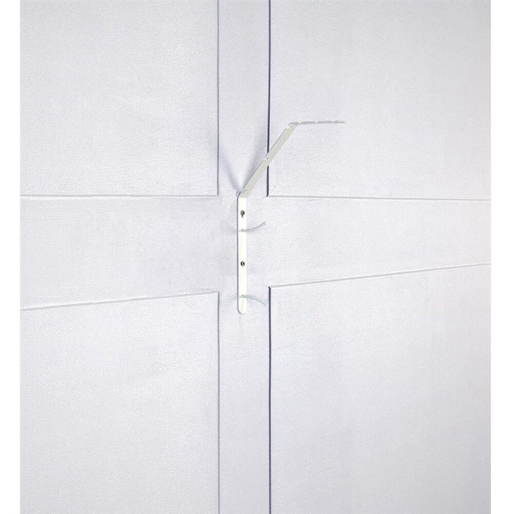 Snagi á vegg fyrir perustæði hvítur