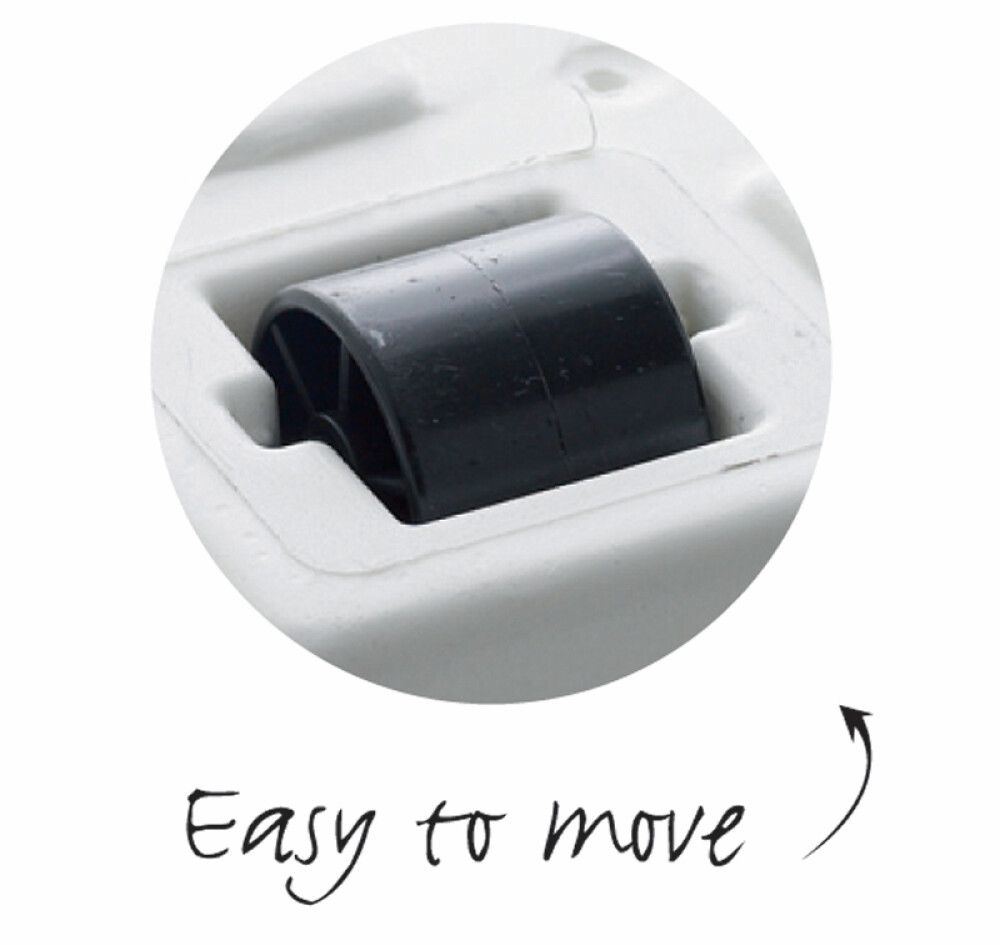 Blómapottur á hjólum Brussels Ø35cm grár