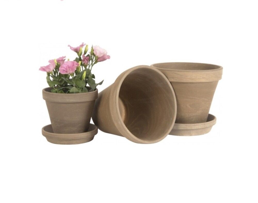 Blómapottur jarðlitaður Ø13cm Scan-Pot