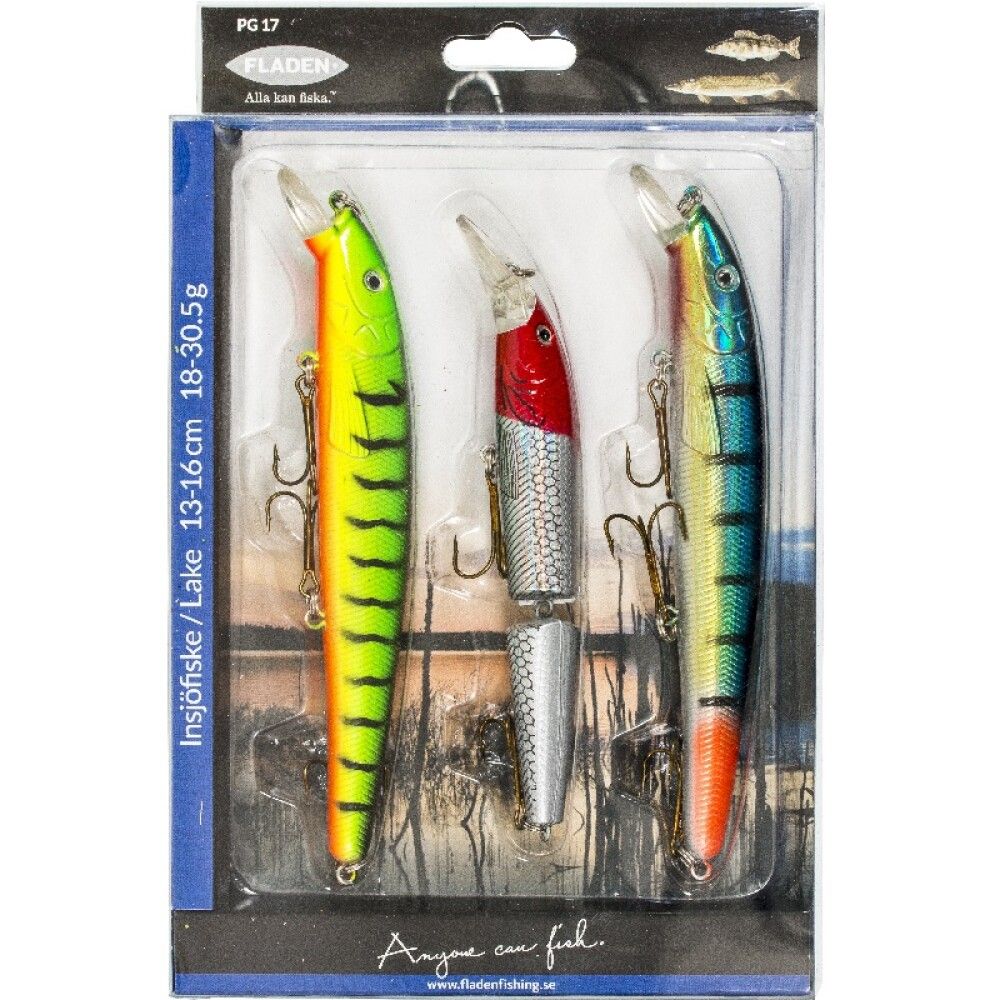 Spúnar 18-35gr 13-16cm Fladen Fishing Wobbler 3stk