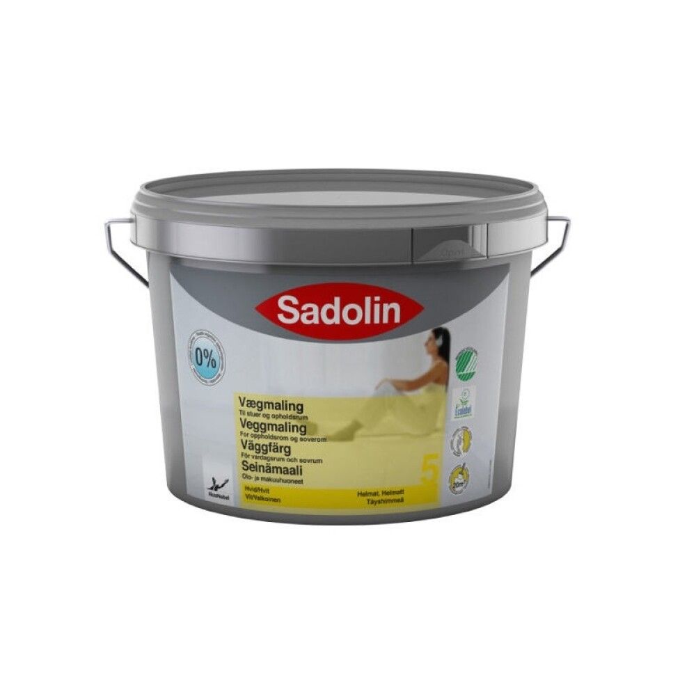 Veggmálning helmat base clear 2,5L Sadolin