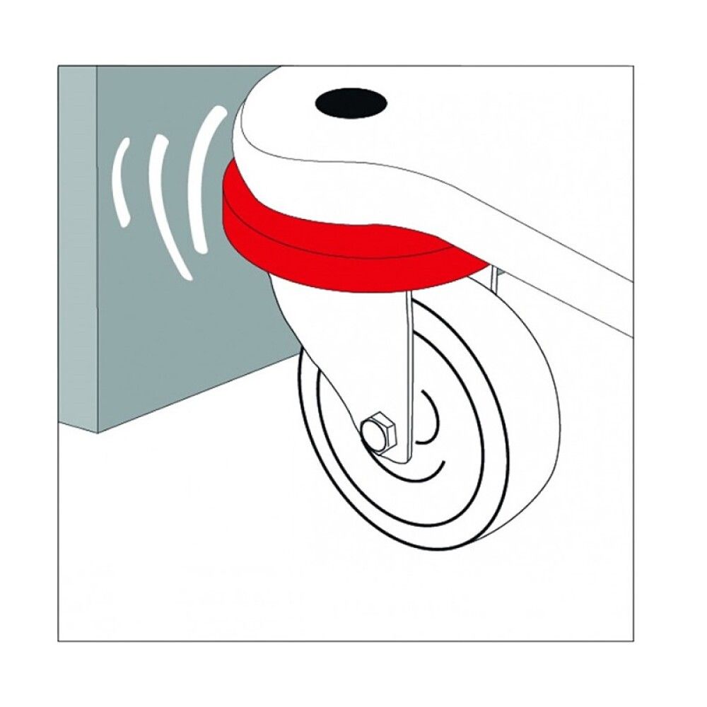 Flutningsbreti 710x440mm með árekstrarvörn Wagner 200kg