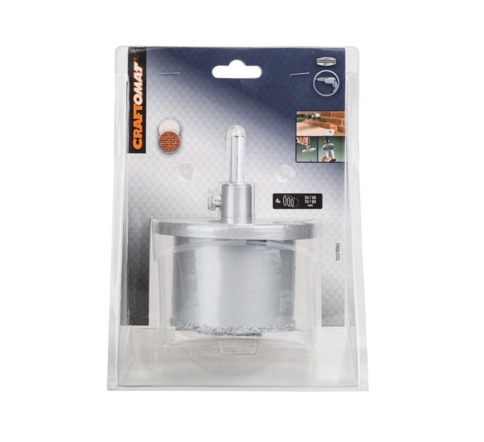 Dósabora sett fyrir flísar CRAFTOMAT 33-83mm