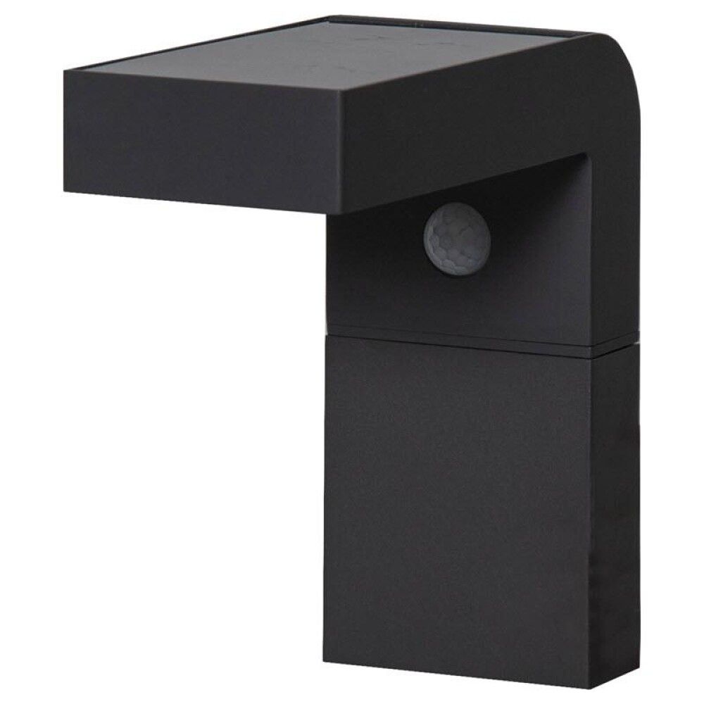 Garðljós sólar með skynjara LED Baracconi svart