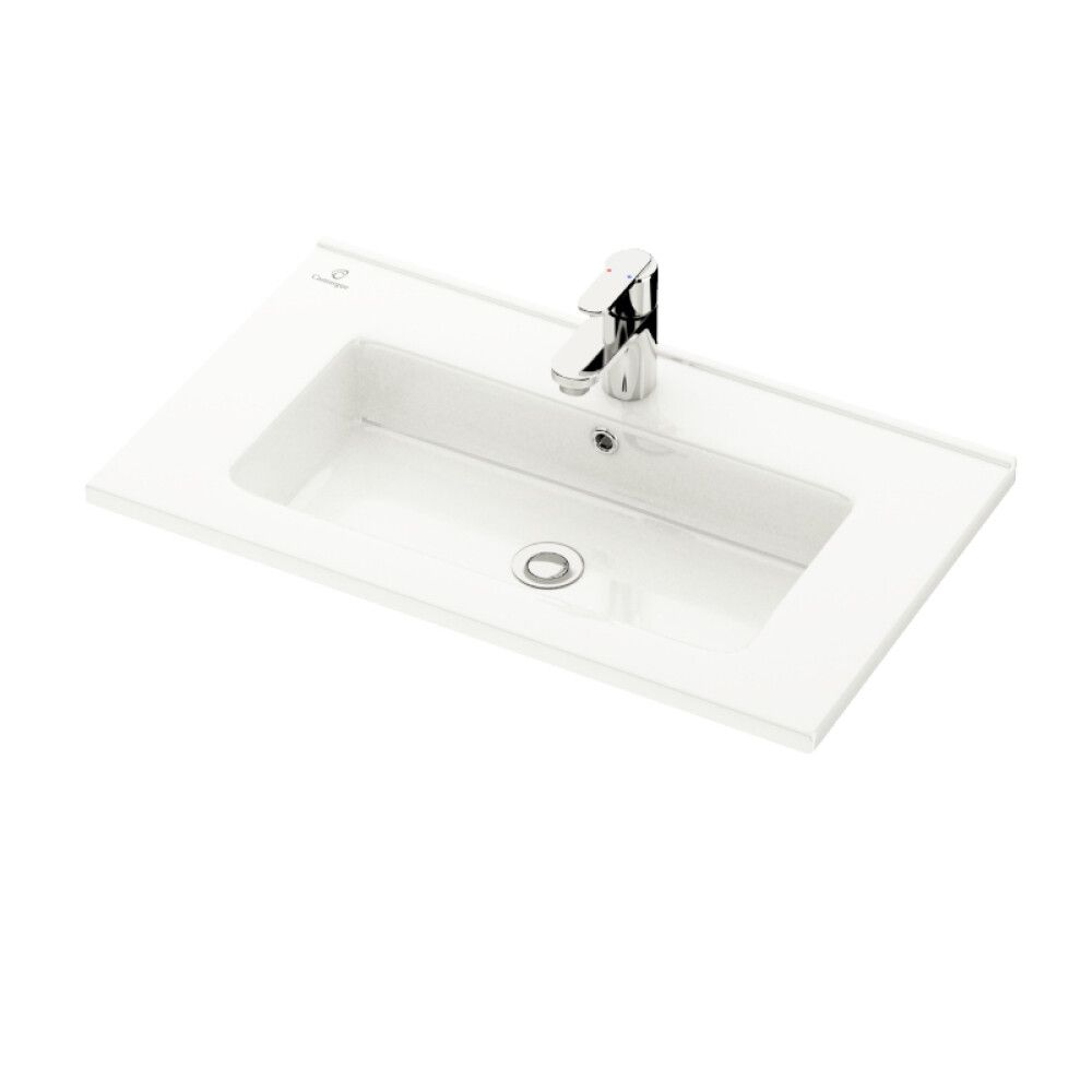 Handlaug 60,5x36 cm Svanholm Lensvik háglans hvít