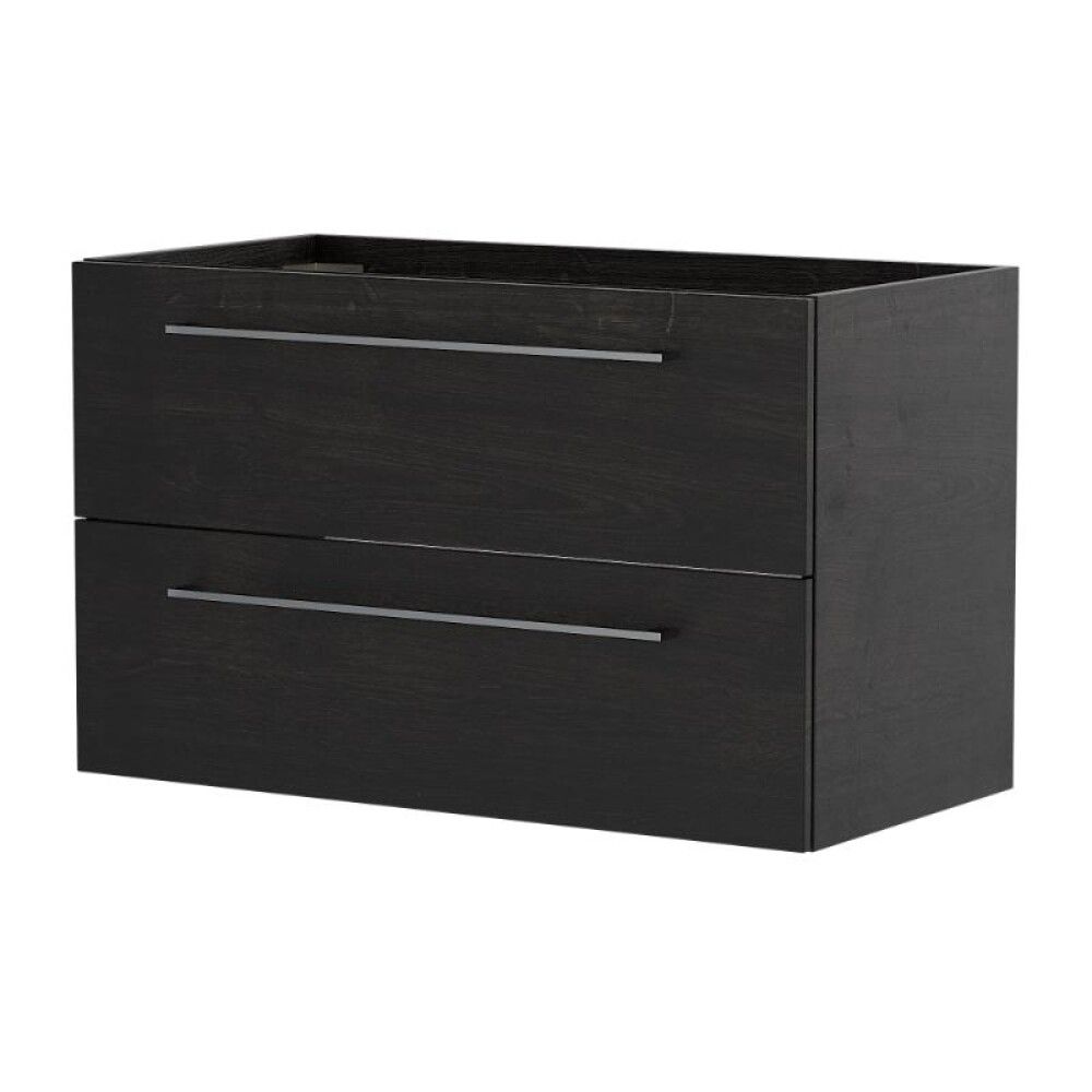 Handlaugarskápur 89x45cm Camargue svart tré