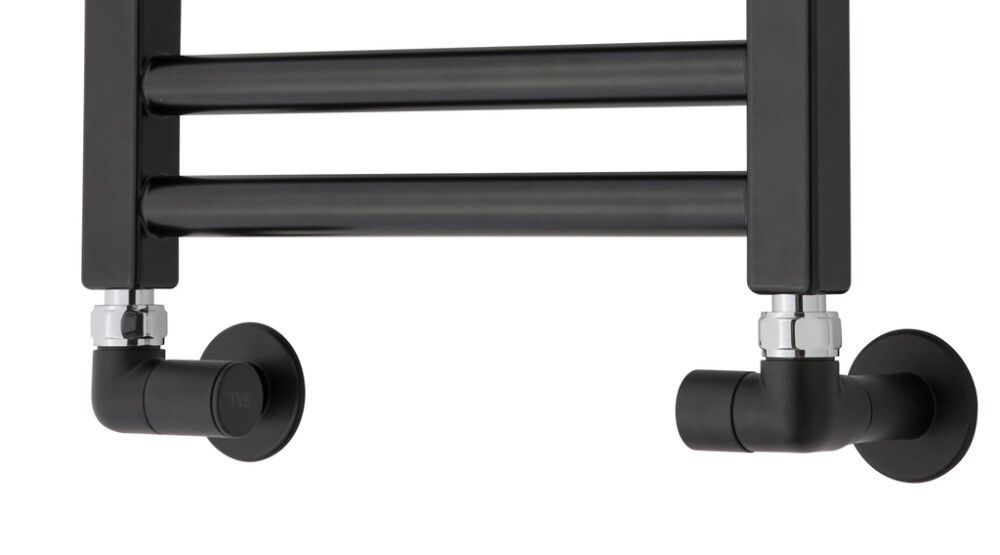 Lokasett fyrir handklæðaofn ½" svart