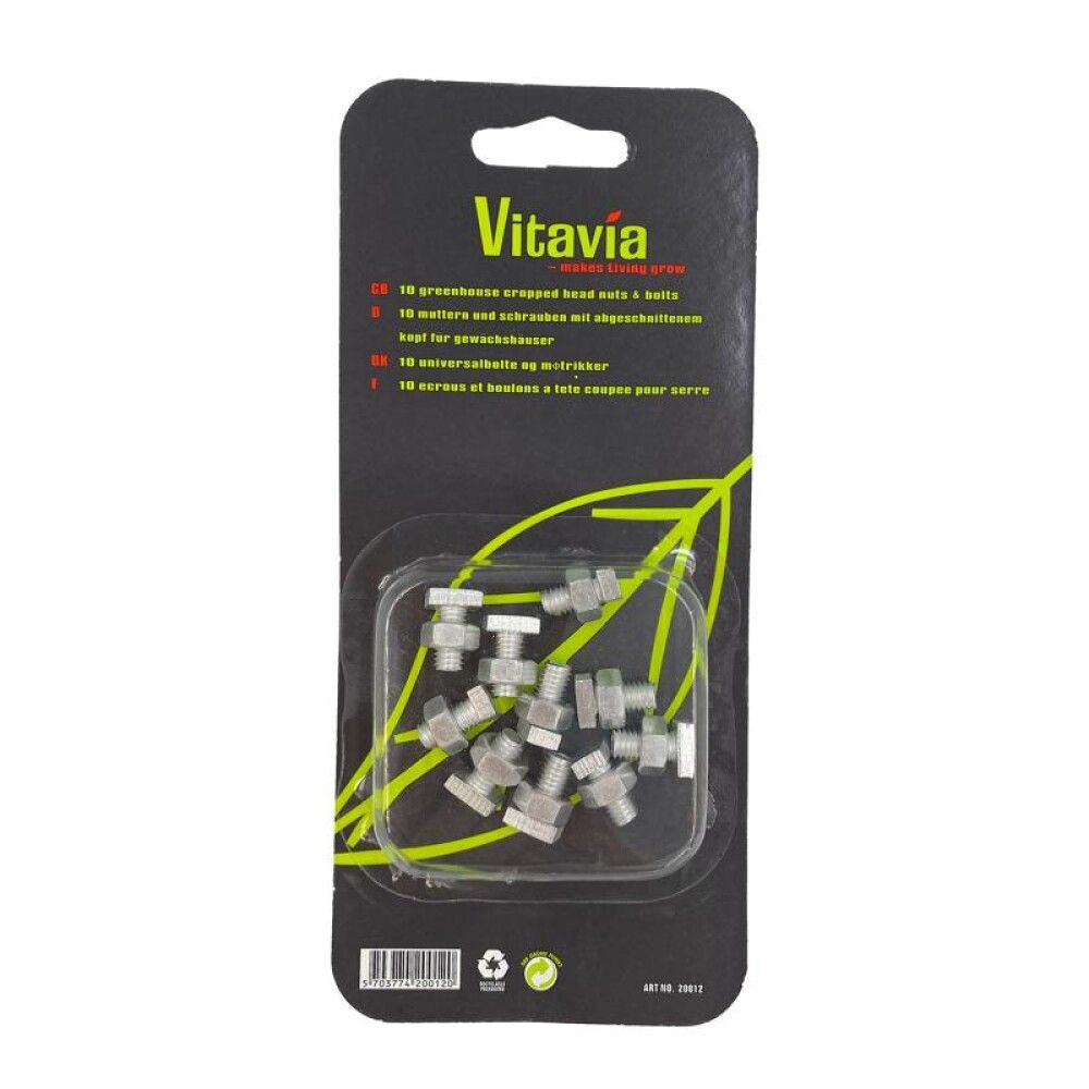 Boltar og rær universal 10stk Vitavia