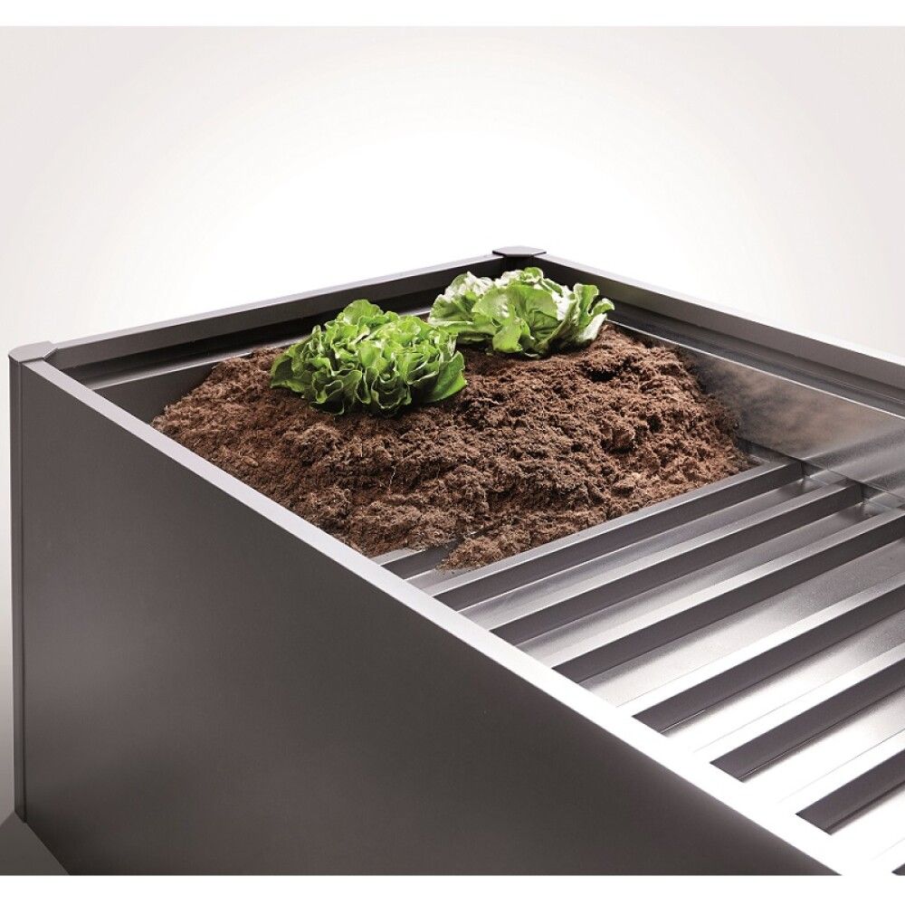 Millihilla í gróðurkassa 102x53cm Biohort dökkgrár