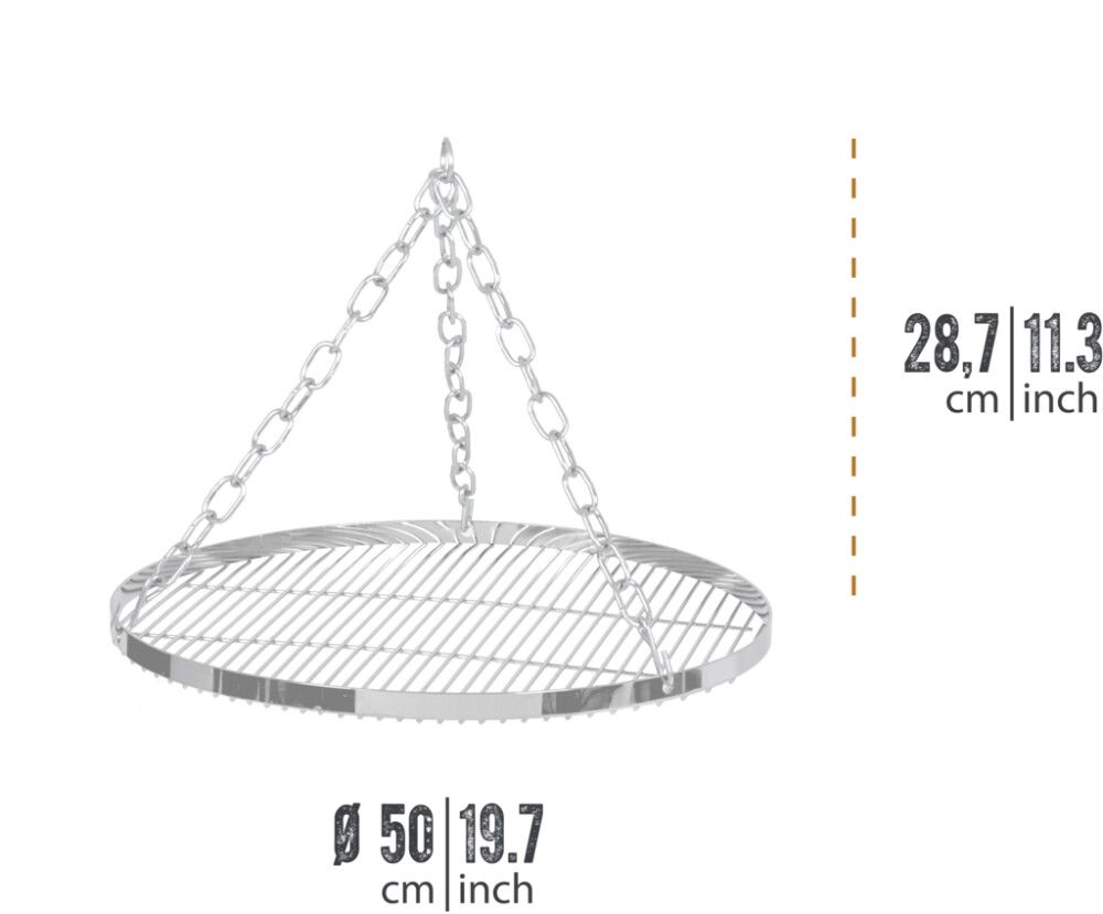 Grind fyrir eldstæði ryðfrítt stál Petromax