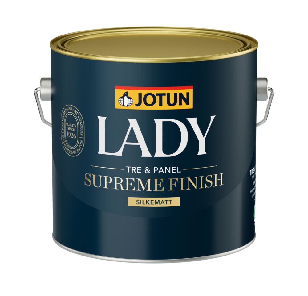 Olíumálning Lady Supreme Finish 15 hvítur grunnur 2,7L Jotun