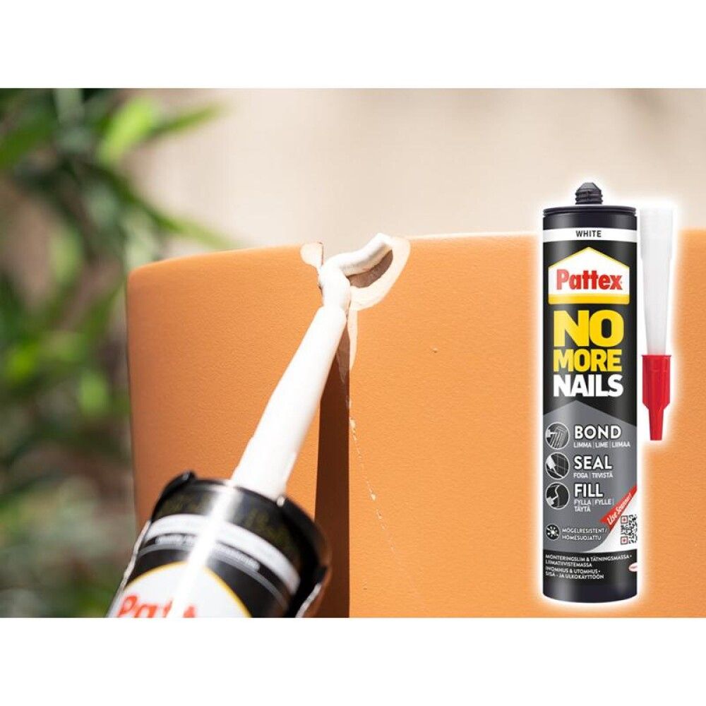 Límkýtti 280ml Pattex No More Nails Bond-Seal-Fill hvítt