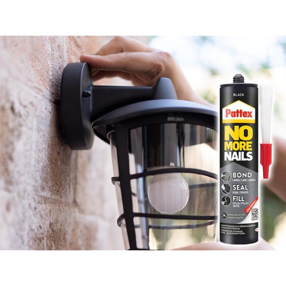 Límkýtti 280ml Pattex No More Nails Bond-Seal-Fill svart
