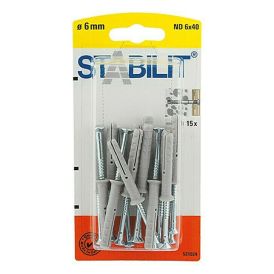 Rekskrúfa 6x40mm Stabilit 15stk 
