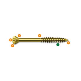 Tréskrúfur TX10 Ø3,5x55 mm 350 stk Spax wirox