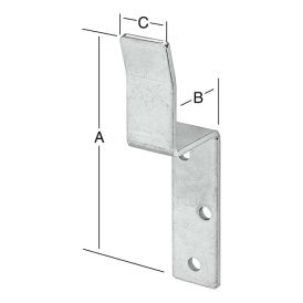 Slagbrandsvinkill 160x37x30mm Vomrann galv.