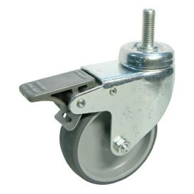 Snúningshjól með bremsu TPE 101x75mm 50kg M10