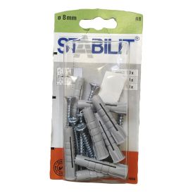 Tappi alhliða 8x40mm Stabilit 10stk með skrúfum