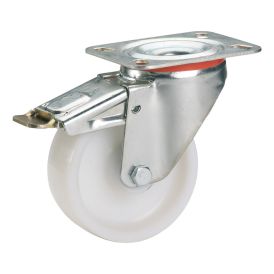 Snúningshjól með bremsu Dörner & Helmer 100x35mm 200kg