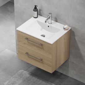 Handlaugarskápur Camden 60cm mött eik