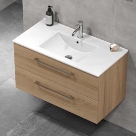 Handlaugarskápur 90cm Riva Camden mött eik