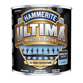 Járnmálning Hammerite  Ultima glans þekjandi grá 0,25L