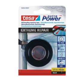 Sílikonlímband 19mm x 2,5m Tesa Extra Power Extreme svart