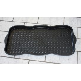 Bakki fyrir skó 75x38 cm Svartur