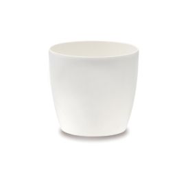 Blómapottur Brussels Diamond Round Ø16cm hvítur