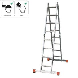 Álstigi og trappa 4x4 þrep Stabilomat 4,7m