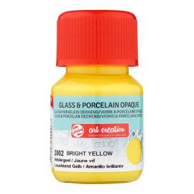 Föndurmálning gler&postulín þekjandi 30ml Bright Yellow