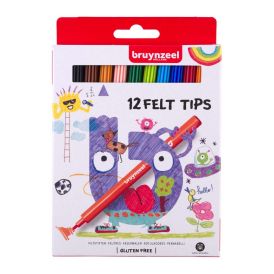 Tússpennar Bruynzeel 12stk
