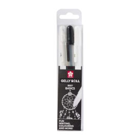 Gelpennar sett Gelly Roll Clear Black White