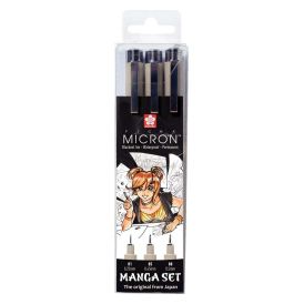 Skrautblýantar Pigma fineliner Manga 3 stærðir