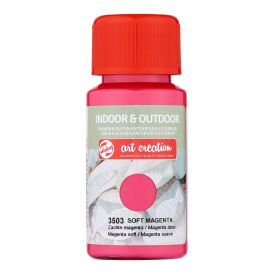 Föndurmálning inni og úti 50ml Soft Magenta