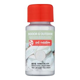 Föndurmálning inni og úti 50ml Shiny Silver