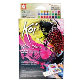 Vatnslitir sett Sakura Koi Pan 24 stk