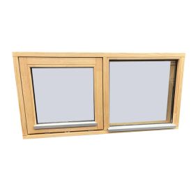 Gluggi fastur/toppstýrður 550 x 1120 mm ómeðhöndlaður