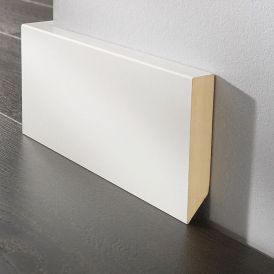 Gólflisti MDF 100x19x2600 mm Logoclic Trend hvítur RAL 9002