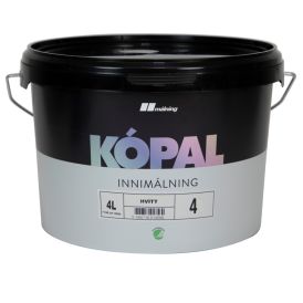 Loft- & veggmálning hvítur 4L Kópal 10