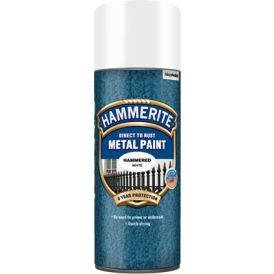 Spey fyrir járn Hammerite hömmruð áferð hvítt 400ml