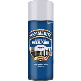 Sprey fyrir járn slétt áferð Hammerite silfurgrátt 400ml