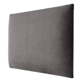 Veggpúði fyrir rúmgafl velvet 91 30x60 grár