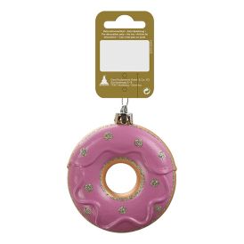 Jólatrésskraut kleinuhringur Ø8 cm bleikur