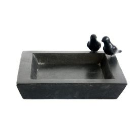Fuglabað Terrazzo ferkantað 31,7x31,7x12,4 cm Garden Life
