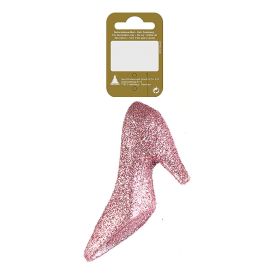 Jólatrésskraut skór 10 cm bleikir