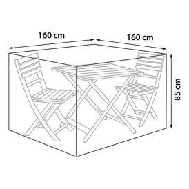 Yfirbreiðsla fyrir garðsett 160x160x85 cm Sunfun svart
